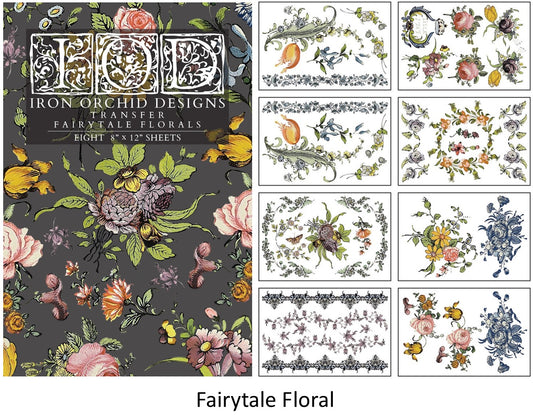 Fairytale Florals - 8x12 - 8 sheet pad