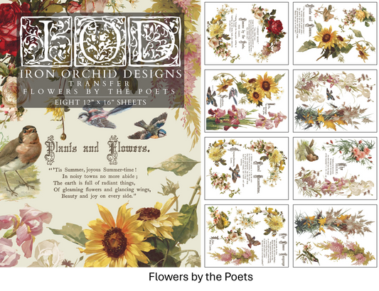 NEW 2026 Flowers by the Poets -  8 sheet pad
