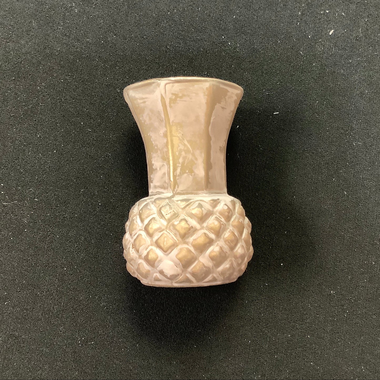 Mini colored glass thistle vases