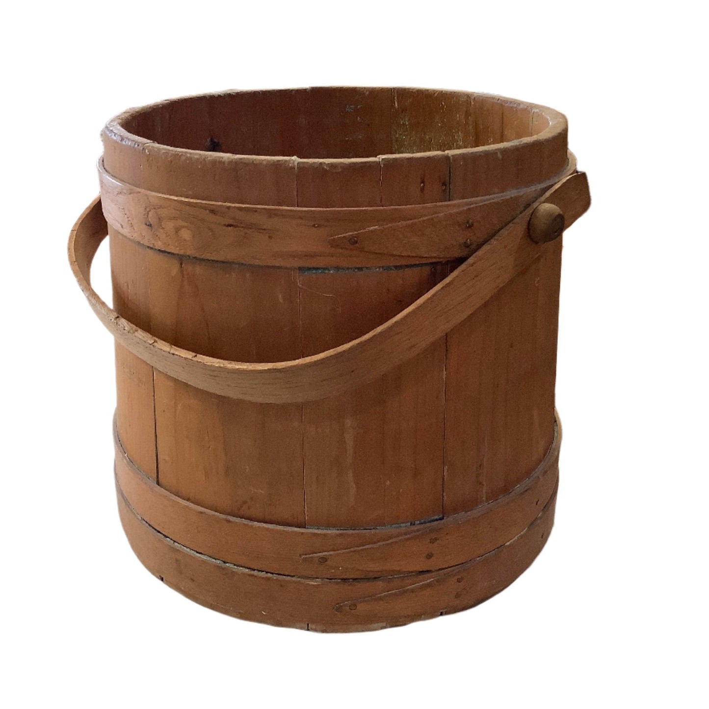 Small wooden firkin pail