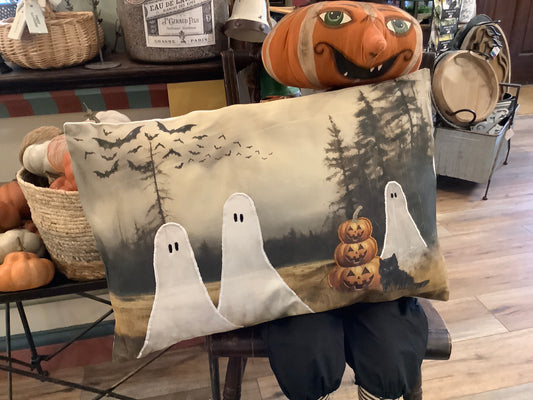 Haunted Landscape accent pillow.