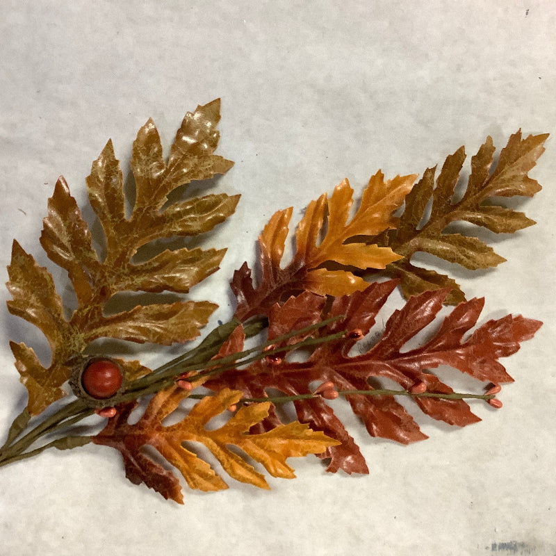 Fall leaf berries and acorn pick 18”