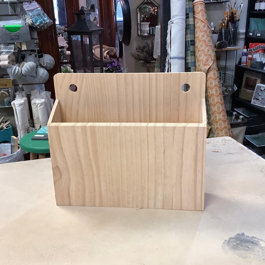 Hanging wood storage bin