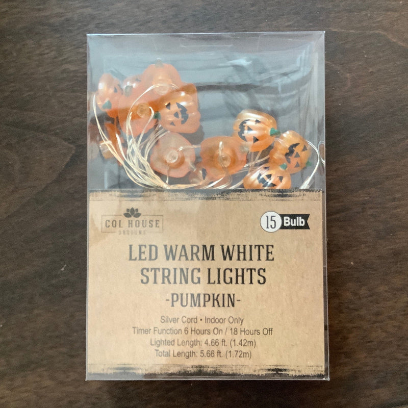 Jack-o-lantern Timer String Lights