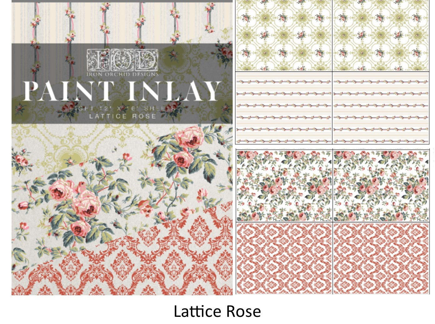 Lattice Rose - 8 sheet pad