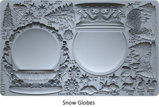 Snow Globes - 6x10 mould - holiday 2025