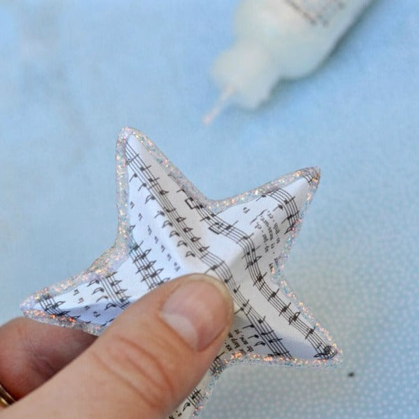 Paper mache’ star ornament