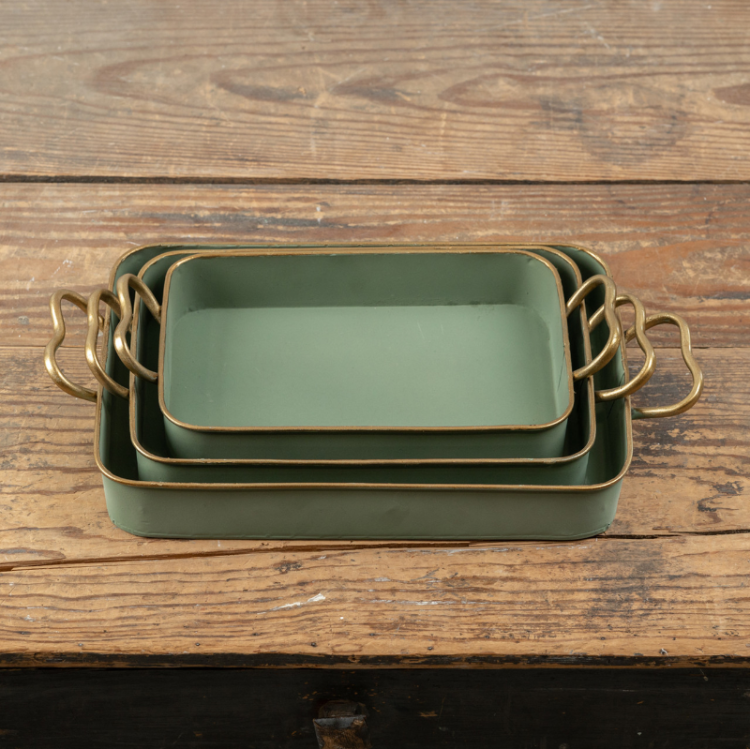 Rectangular Metal Trays in 3 sizes