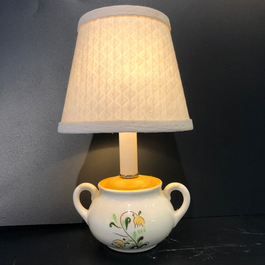 Vintage Stangle tulip bookshelf lamp