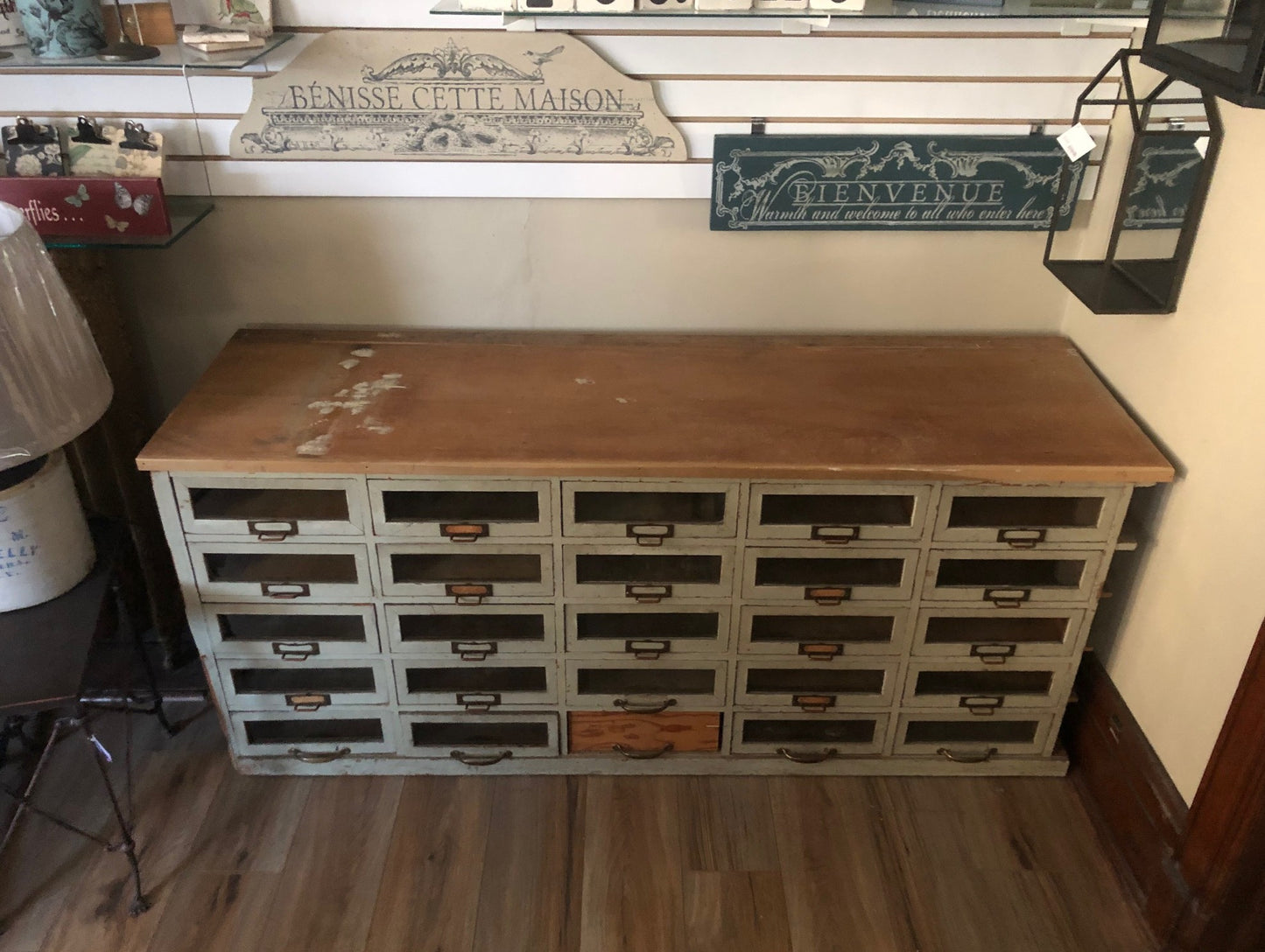 hand made 25 drawer unit