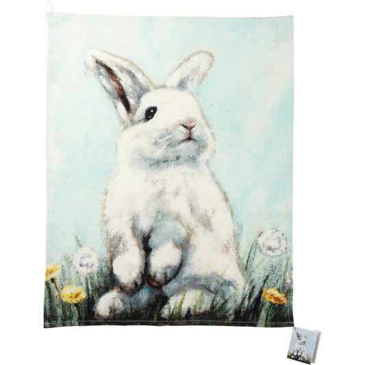 bunny tea towel