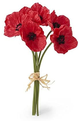 9” real touch poppy stem