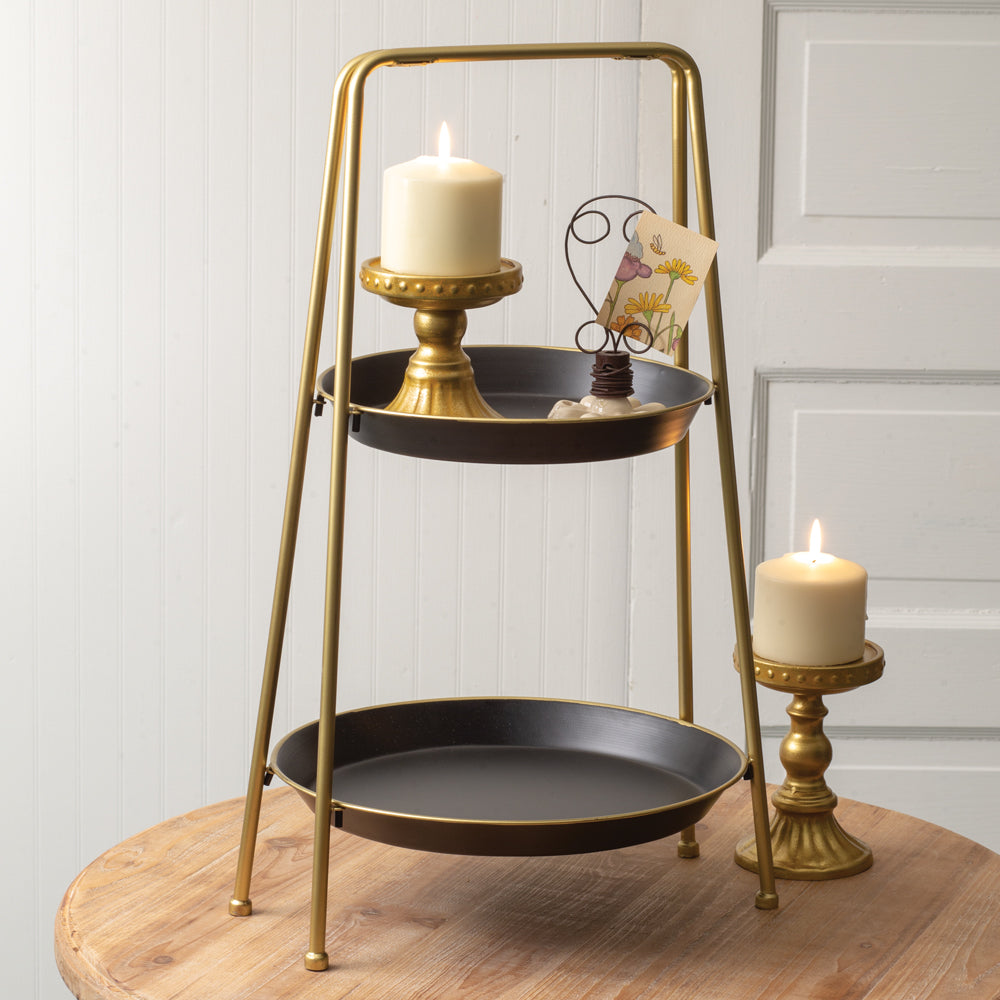 Two-Tiered round tray