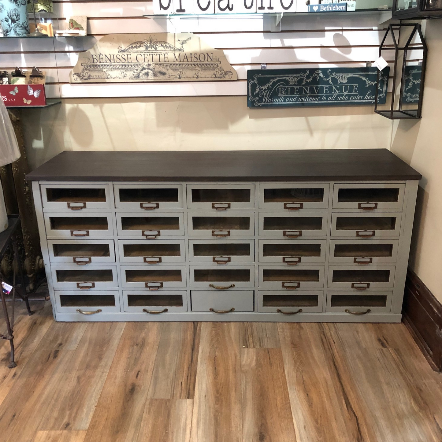 hand made 25 drawer unit