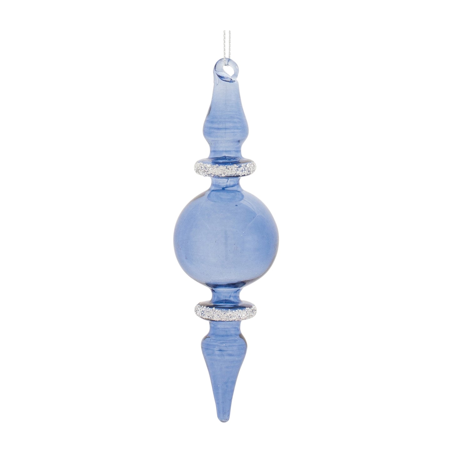 Blue glass ornaments