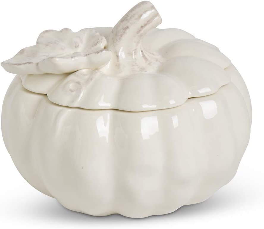 Ceramic pumpkin with lid