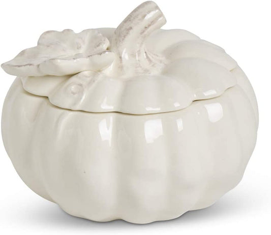Ceramic pumpkin with lid