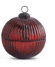 Mercury Glass ornament candle