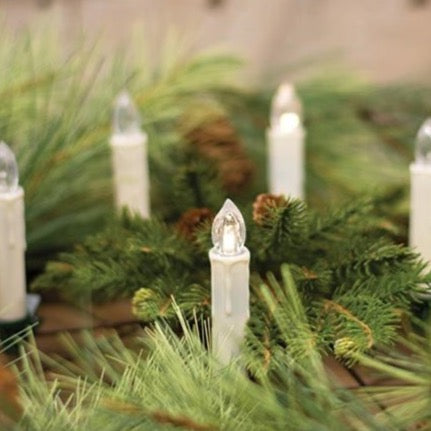 Clip on ivory candles