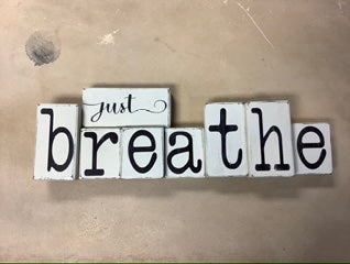 "Just Breathe" word blocks - Workshop - KIT