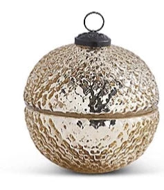 Mercury Glass ornament candle