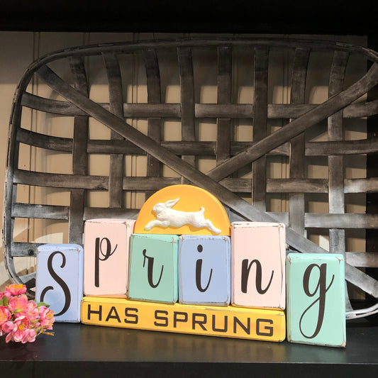 "Spring has Sprung" word blocks - Workshop - KIT