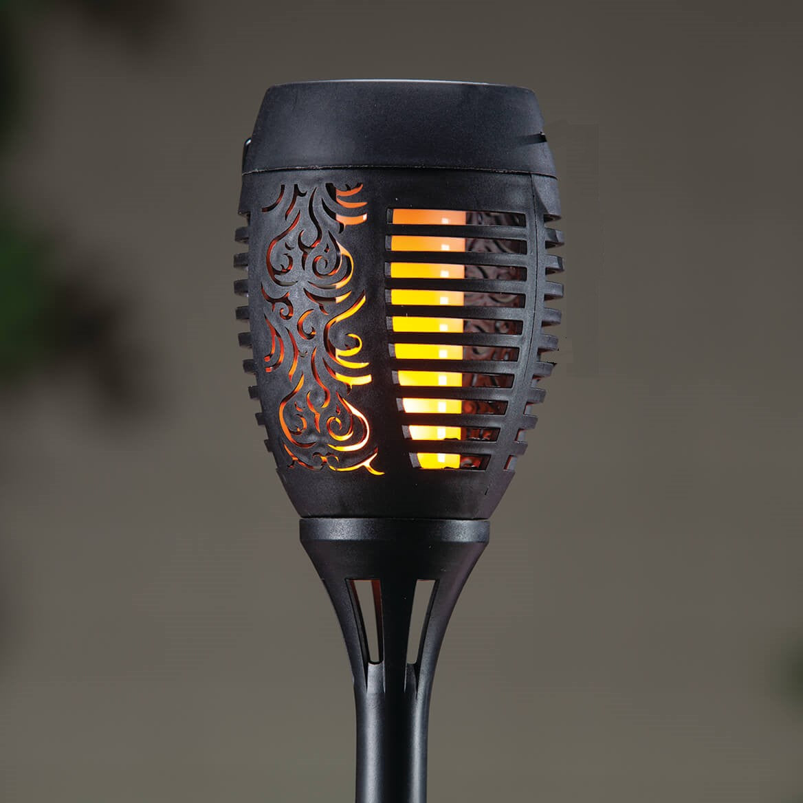 Dancing flame solar garden torch