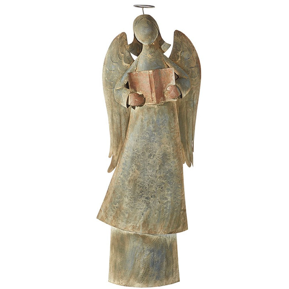 large galvanized angel