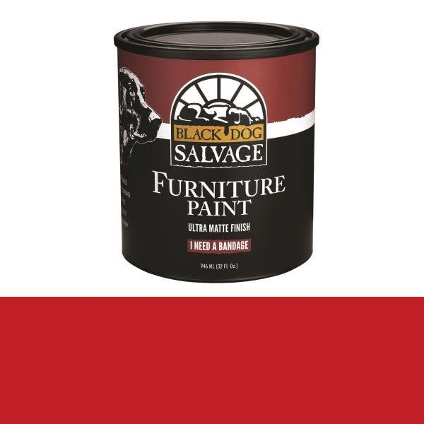 Furniture Paint, red "I Need A Bandage"