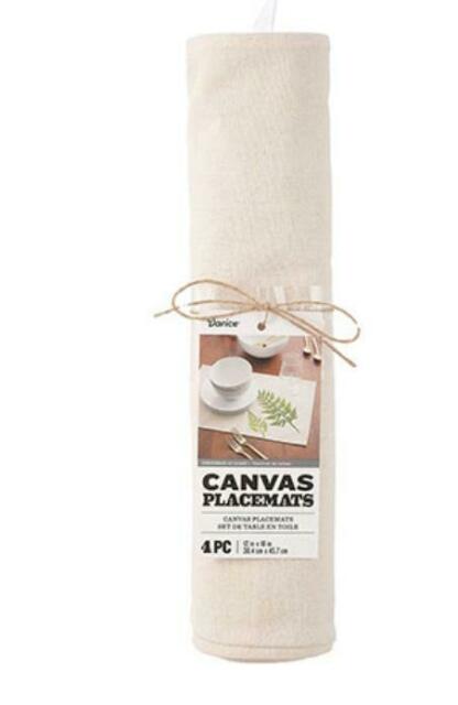 canvas placemat set of 4