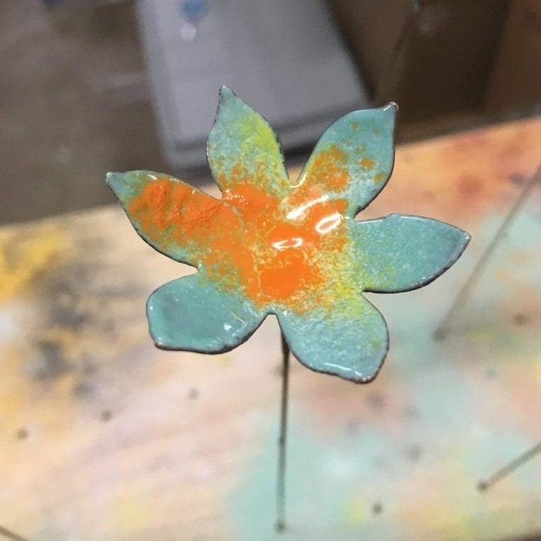 enamel flower - Medium