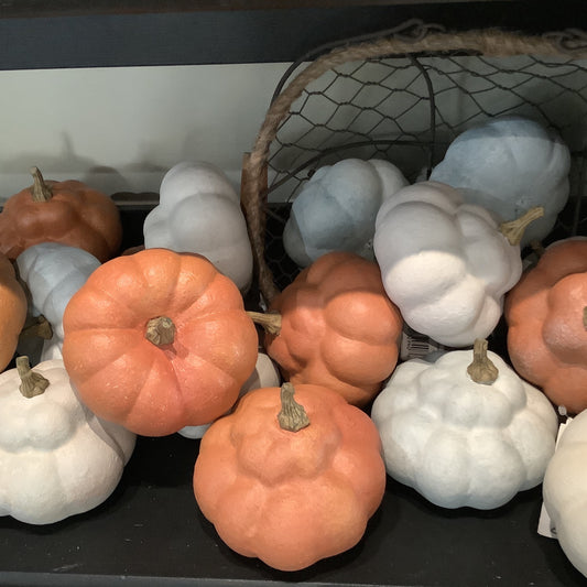 Hand painted mini pumpkins