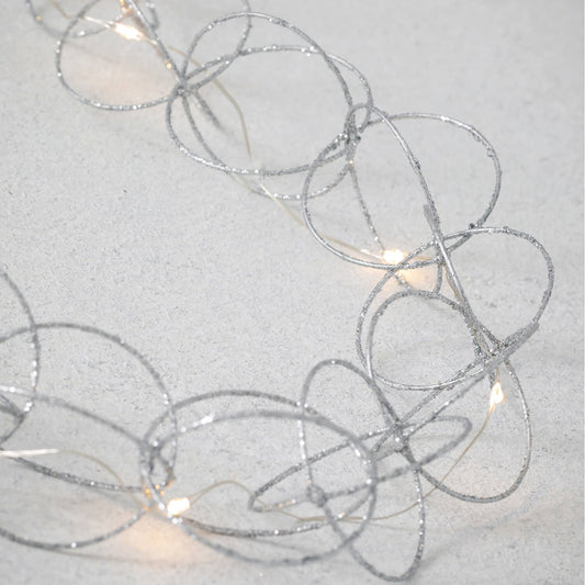 LED sparkling hoop garland