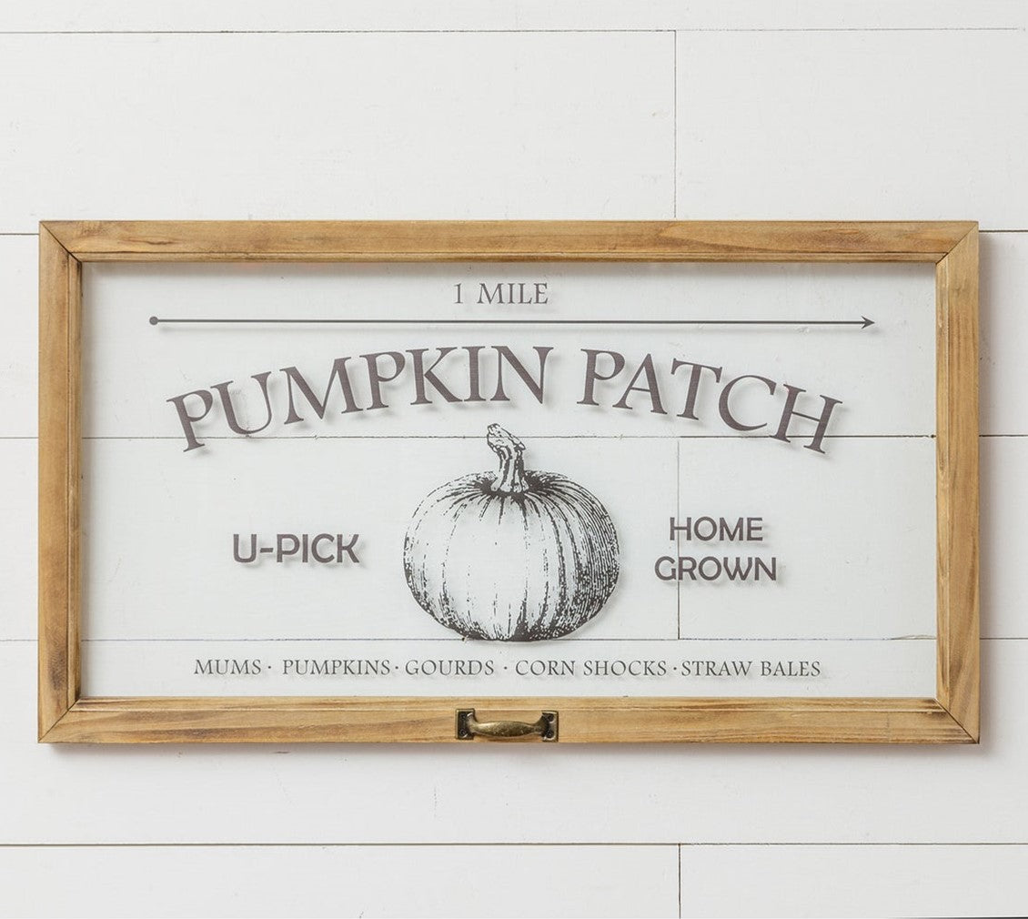 pumpkin patch printed window